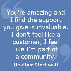 Customer quote. Support